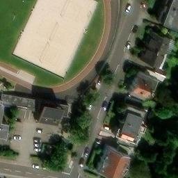 Sand Volleyball Court — aerial view