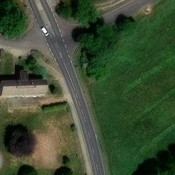 Sand Volleyball Court in Lommatzsch, Sachsen — aerial view