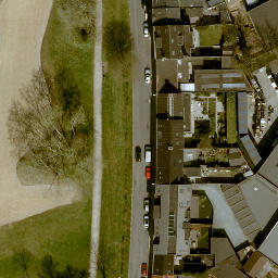 Sand Volleyball Court — aerial view