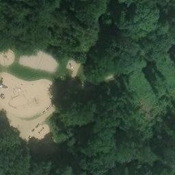 Sand Volleyball Court — aerial view