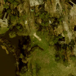 Sand Volleyball Court — aerial view