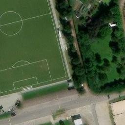 Sand Volleyball Court — aerial view