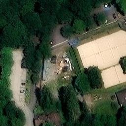 Sand Volleyball Court — aerial view