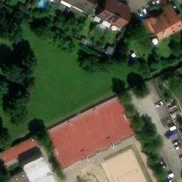 Volleyball Court near Mönchengladbach — aerial view