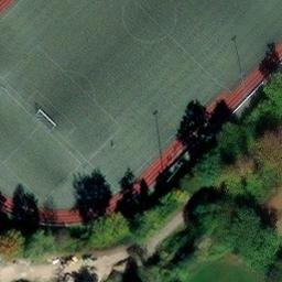 Sand Volleyball Court in Halver, Nordrhein-Westfalen — aerial view