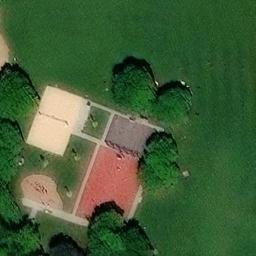 Sand Volleyball Court — aerial view