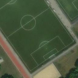Sand Volleyball Court — aerial view