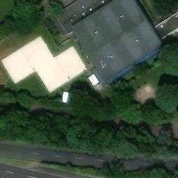 Sand Volleyball Court — aerial view