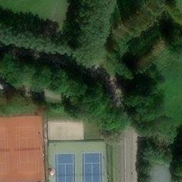 Sand Volleyball Court — aerial view