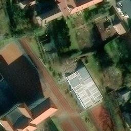 Sand Volleyball Court in Weinböhla, Sachsen — aerial view