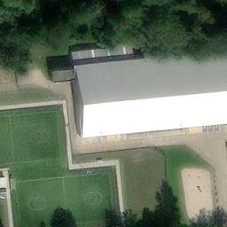 Sand Volleyball Court — aerial view