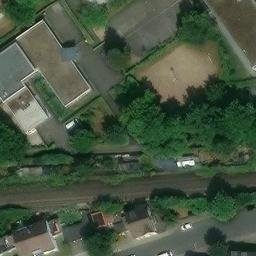 Sand Volleyball Court — aerial view