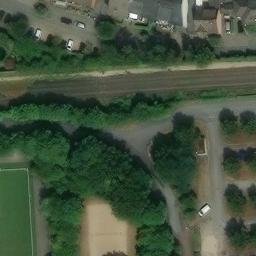 Sand Volleyball Court — aerial view