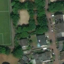 Sand Volleyball Court — aerial view