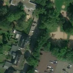 Sand Volleyball Court — aerial view