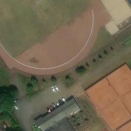 Sand Volleyball Court — aerial view