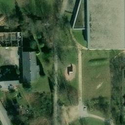 Grass Volleyball Court — aerial view