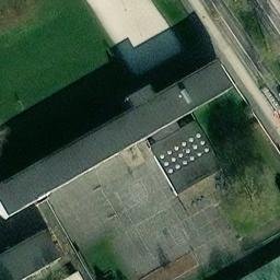 Sand Volleyball Court — aerial view