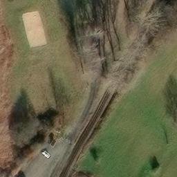 Sand Volleyball Court in Moritzburg, Sachsen — aerial view