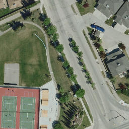 Tuscany Beach Volleyball Court — aerial view