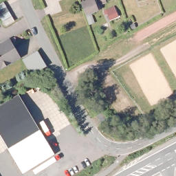 Sand Volleyball Court, Meinerzhagen — aerial view