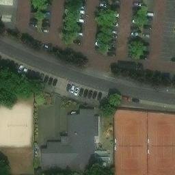 Sand Volleyball Court — aerial view