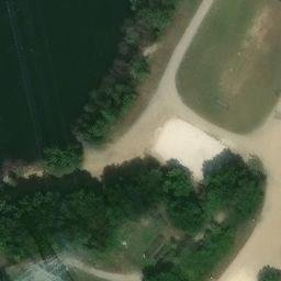 Sand Volleyball Court — aerial view