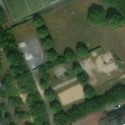 Sand Volleyball Court — aerial view