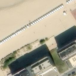 Sand Volleyball Court — aerial view