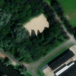 Sand Volleyball Court — aerial view
