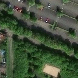 Merxleben Beach Volleyball Court — aerial view