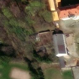 Sand Volleyball Court in Roßwein, Sachsen — aerial view