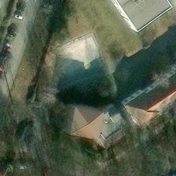 Sand Volleyball Court, Dresden — aerial view