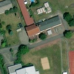 Sand Volleyball Court, Regis-Breitingen — aerial view