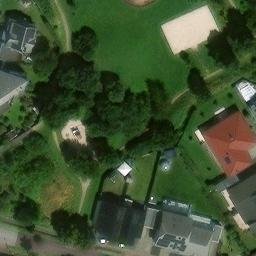 Sand Volleyball Court — aerial view