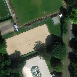 Sand Volleyball Court — aerial view