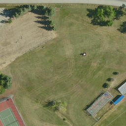 University of Calgary Beach Volleyball Court — aerial view