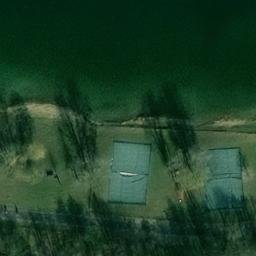 Sand Volleyball Court — aerial view