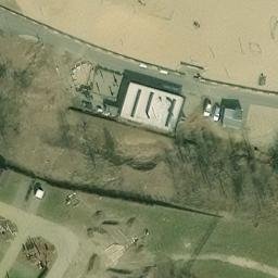 Sand Volleyball Court — aerial view