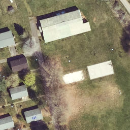 Döschwitz Beach Volleyball Court — aerial view