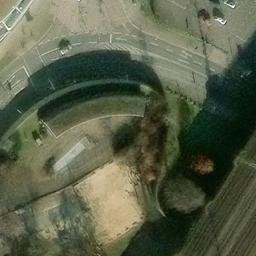 Sand Volleyball Court, Dresden — aerial view
