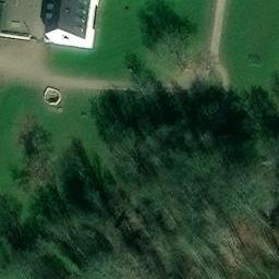 Grass Volleyball Court — aerial view