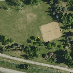 Sunalta Beach Volleyball Court — aerial view
