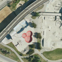 Downtown West End Beach Volleyball Court — aerial view