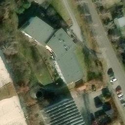 Sand Volleyball Court in Dresden, SN — aerial view