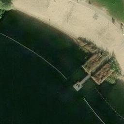 Sand Volleyball Court — aerial view