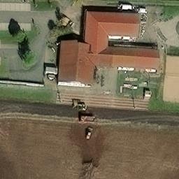 Sand Volleyball Court — aerial view