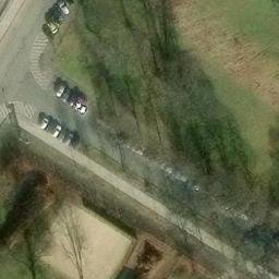 Sand Volleyball Court — aerial view