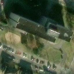Sand Volleyball Court — aerial view