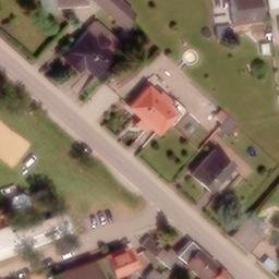 Sand Volleyball Court in Kleinmölsen, Thüringen — aerial view